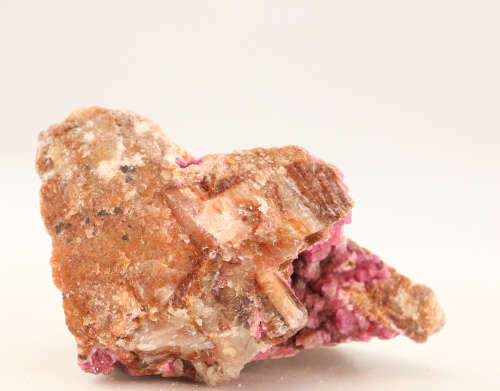 Cobaltoan Calcite on Matrix, Mashamba West Mine, DRC