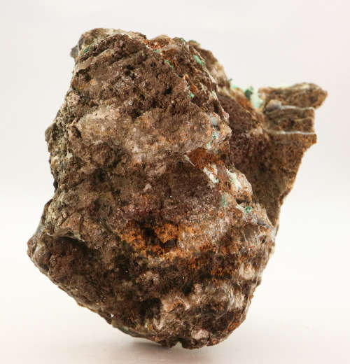 Malachite on Quartz on Matrix, Tenke Fungurume, DR Congo
