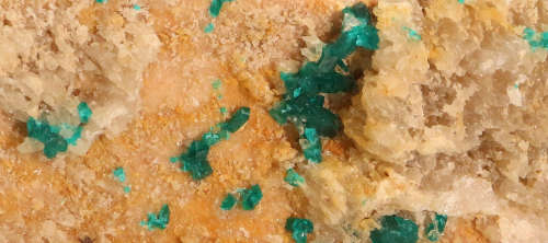 Dioptase on Matrix, Kaokoveld Region, Namibia