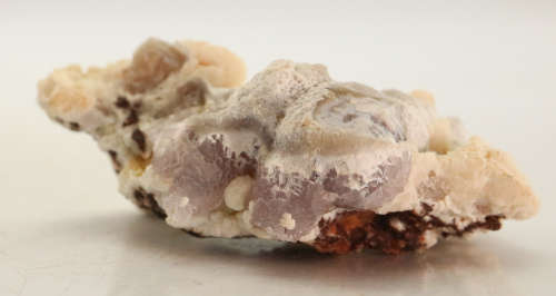 Calcite on Amethyst Quartz Drusy, N`Chwaning III, Northern Cape, South Africa