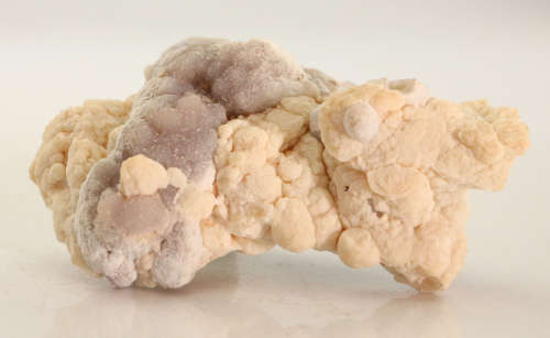 Calcite on Amethyst Quartz Drusy, N`Chwaning III, Northern Cape, South Africa