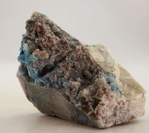 Shattuckite in Quartz, Kaokoveld Region, Namibia