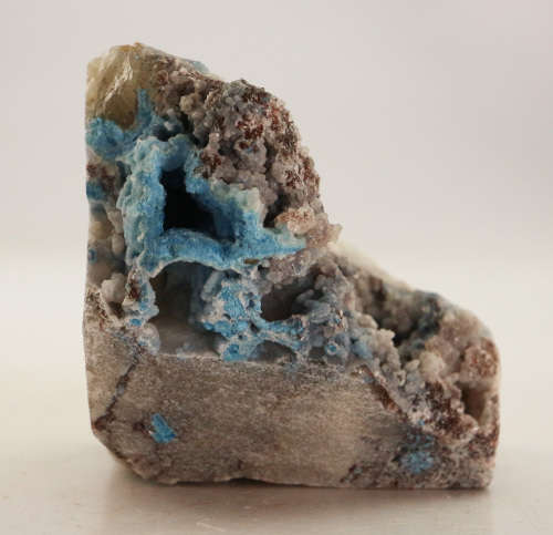Shattuckite in Quartz, Kaokoveld Region, Namibia