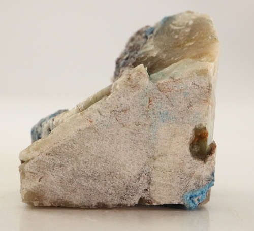 Shattuckite in Quartz, Kaokoveld Region, Namibia