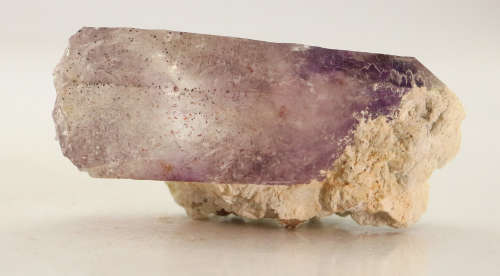 Calcite on Amethyst incl Quartz, Gobobosebberge Mnt, Namibia