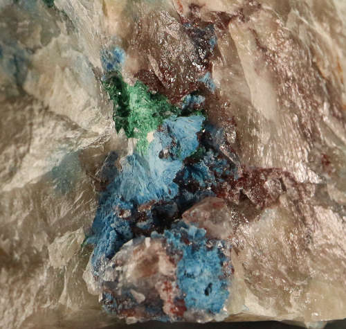 Shattuckite incl Quartz, Kaokoveld Region, Namibia
