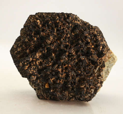 Hyalite on Schorl Crystal, Erongo Mnt Region, Namibia