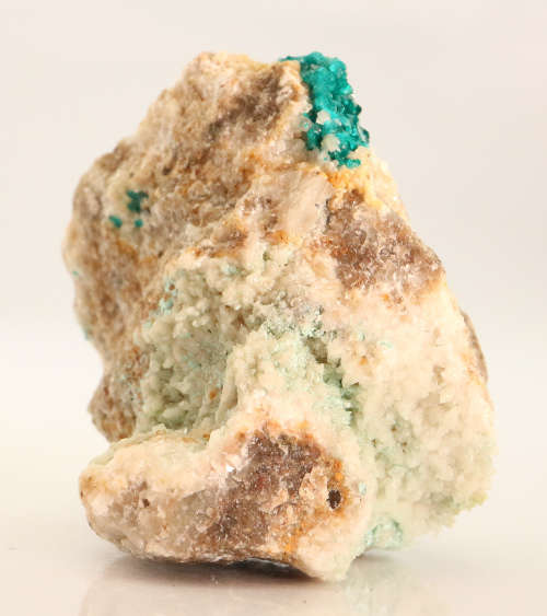 Dioptase, Calcite on Matrix, Kaokoveld Region, Namibia