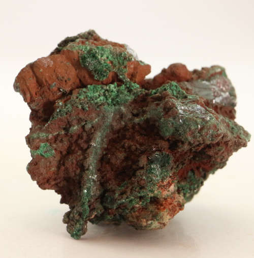 Malachite on Cuprite, Mashamba West Mine, DRC