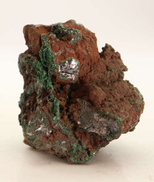Malachite on Cuprite, Mashamba West Mine, DRC
