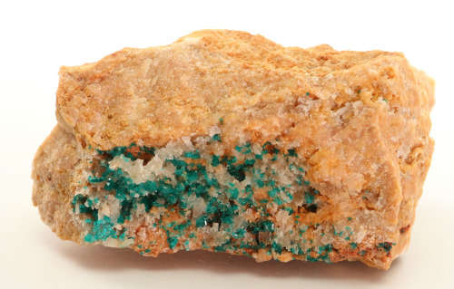 Dioptase on Matrix, Kaokoveld Region, Namibia