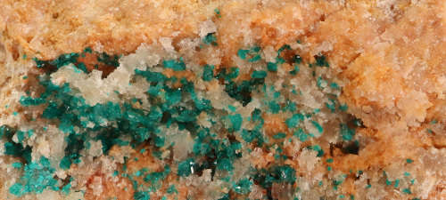 Dioptase on Matrix, Kaokoveld Region, Namibia