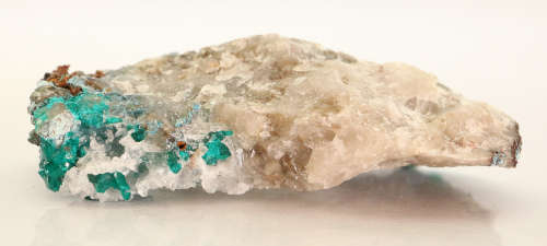 Dioptase, Shattuckite on Quartz, Kaokoveld Region, Namibia