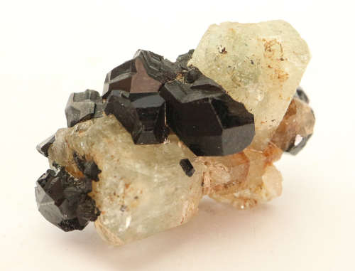 Aquamarine, Black Tourmaline Cluster, Erongo Mnt Region, Namibia