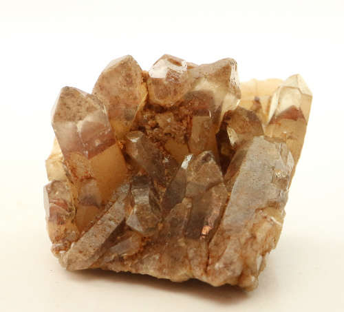 Red Hematite in Quartz Cluster, Orange River Area, Northern Cape, South Africa