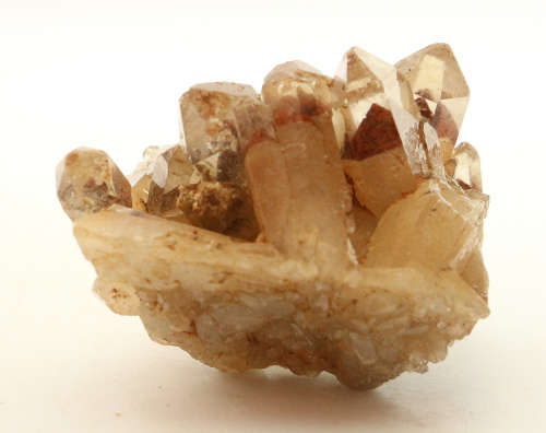 Red Hematite in Quartz Cluster, Orange River Area, Northern Cape, South Africa