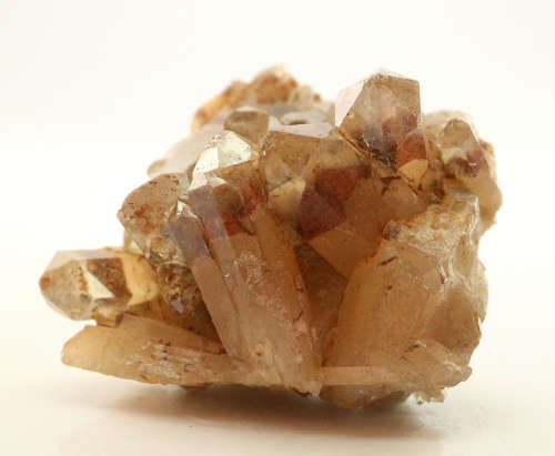 Red Hematite in Quartz Cluster, Orange River Area, Northern Cape, South Africa