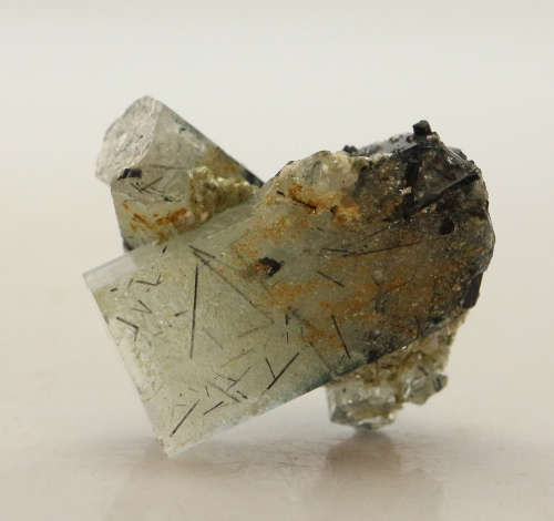 Schorl on Aquamarine Cluster, Erongo Mnt Region, Namibia