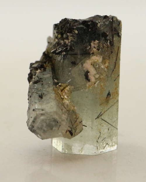 Schorl on Aquamarine Cluster, Erongo Mnt Region, Namibia