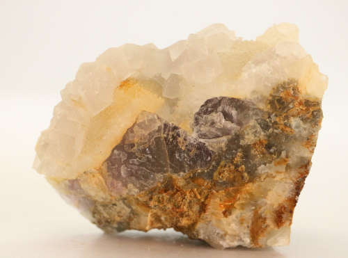 Flourite on Quartz on Fluorite, Riemvasmaak, Northern Cape, South Africa