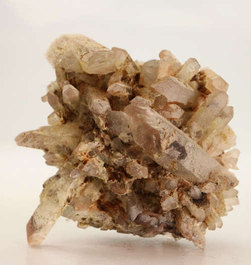 Epidote, Hematite in Quartz Cluster, Artonvilla Mine, Musina, South Africa