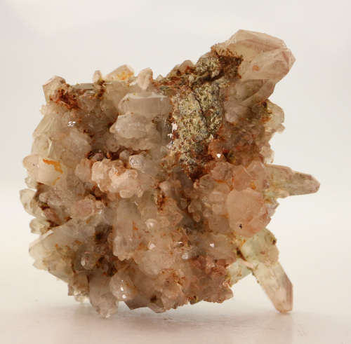 Epidote, Hematite in Quartz Cluster, Artonvilla Mine, Musina, South Africa