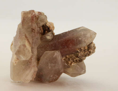 Red Hematite incl Quartz Cluster, Orange River Area, Northern Cape, South Africa