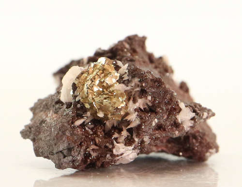 Pyrite, Calcite on Matrix, N`Chwaning II, Northern Cape, South Africa