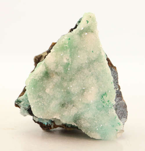 Quartz on Malachite on Matrix, Tenke Fungurume, DR Congo