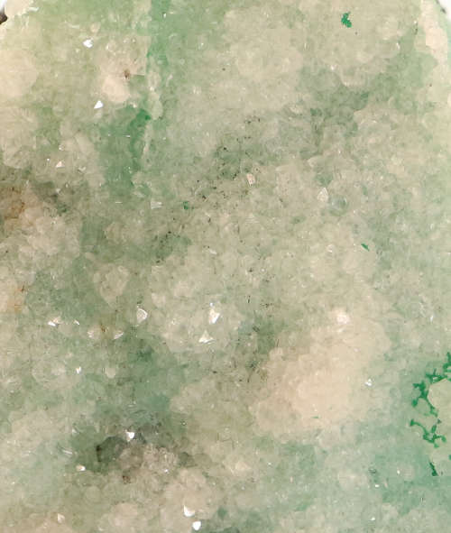 Quartz on Malachite on Matrix, Tenke Fungurume, DR Congo