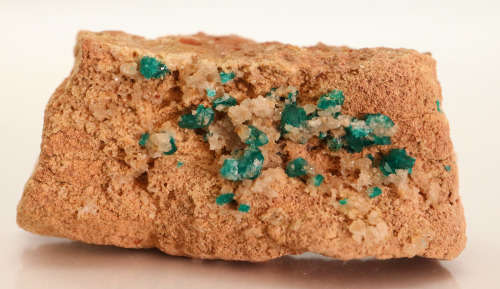 Dioptase on Matrix, Kaokoveld Region, Namibia