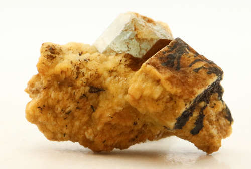Aquamarine on Feldspar Cluster, Erongo Mnt Region, Namibia