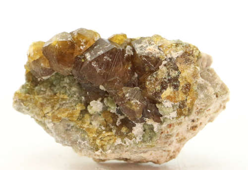 Demantoid Garnet on, MatrixErongo Mnt Region, Namibia