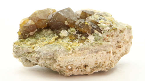 Demantoid Garnet on, MatrixErongo Mnt Region, Namibia