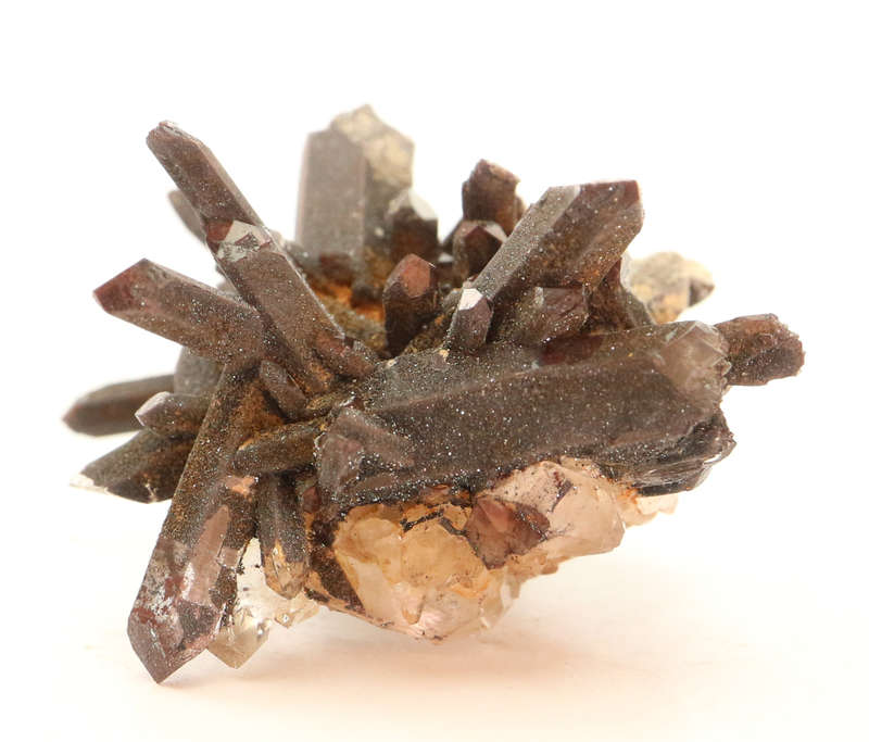 Hematite on Quartz Cluster, Orange River Area, Northern Cape, South Africa