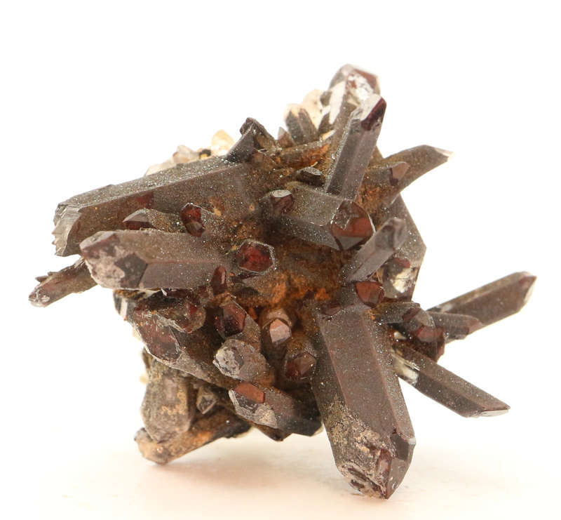 Hematite on Quartz Cluster, Orange River Area, Northern Cape, South Africa