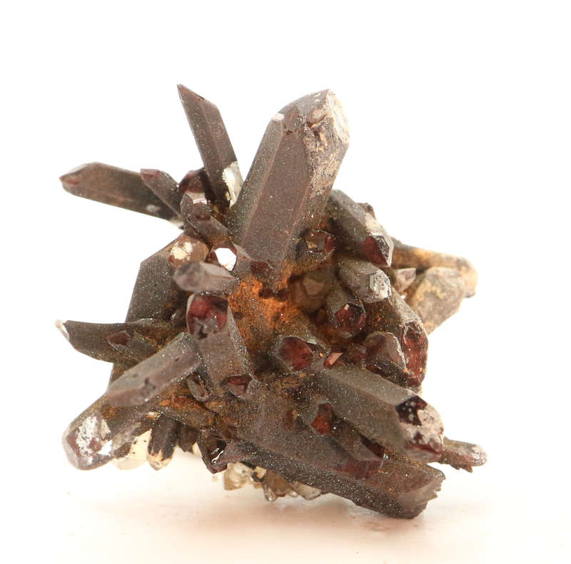 Hematite on Quartz Cluster, Orange River Area, Northern Cape, South Africa