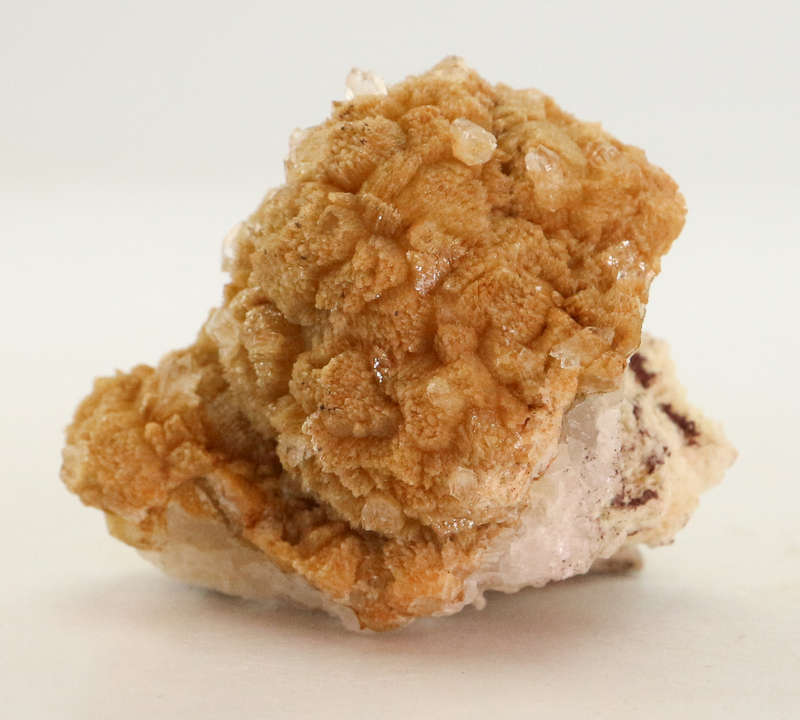 Quartz on Goethite included Calcite, N`Chwaning II, Northern Cape, South Africa