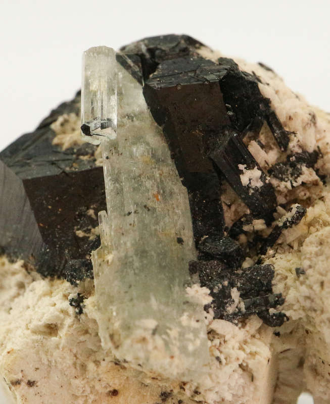 Aquamarine, Black Tourmaline, Feldspar, Erongo Mnt Region, Namibia