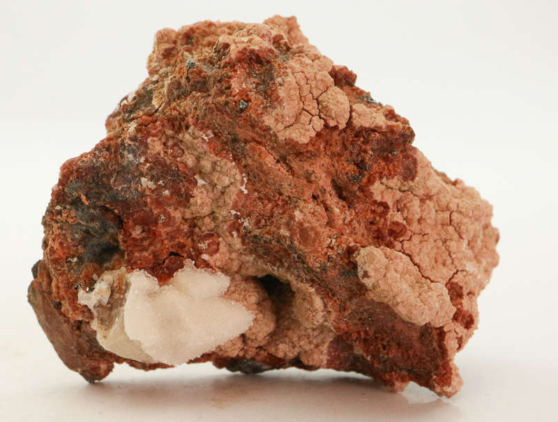 Calcite on Andradite Garnet on Matrix, N`Chwaning II, Northern Cape, South Africa