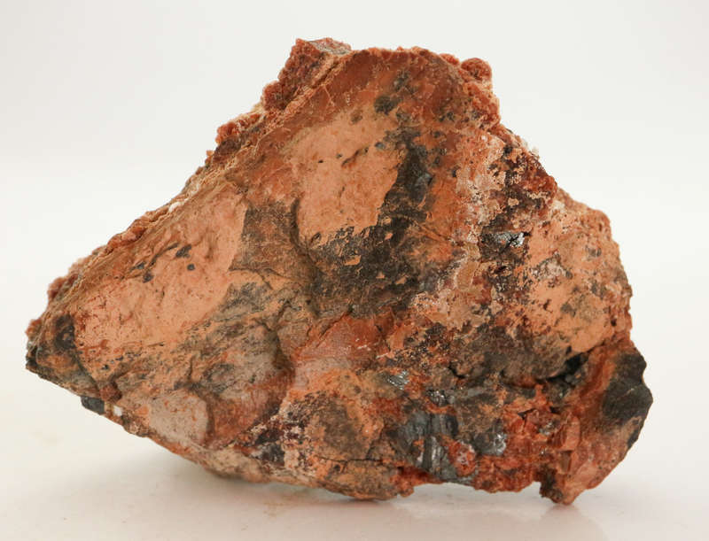 Calcite on Andradite Garnet on Matrix, N`Chwaning II, Northern Cape, South Africa