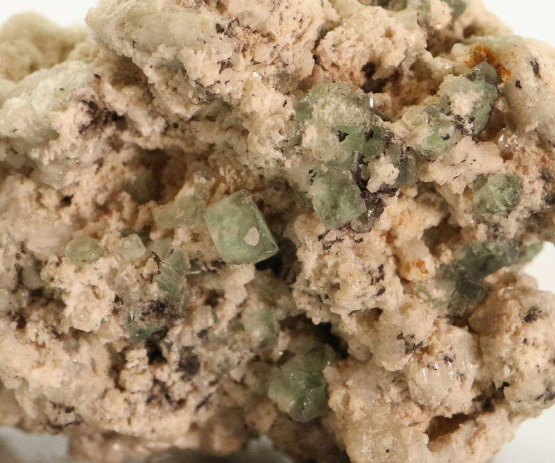 Fluorite on Feldspar matrix, Erongo Mnt Region, Namibia