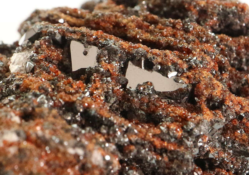 Andradite on Hematite Cluster, N`Chwaning II, Northern Cape, South Africa