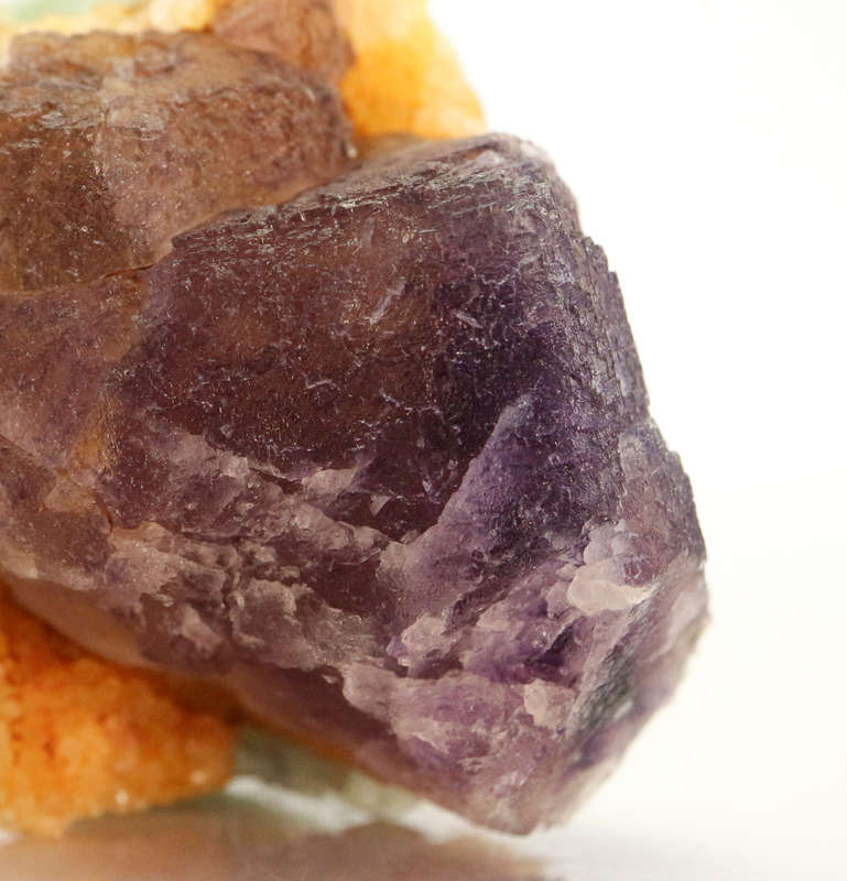 Purple Fluorite on Quartz, Riemvasmaak, Northern Cape, South Africa