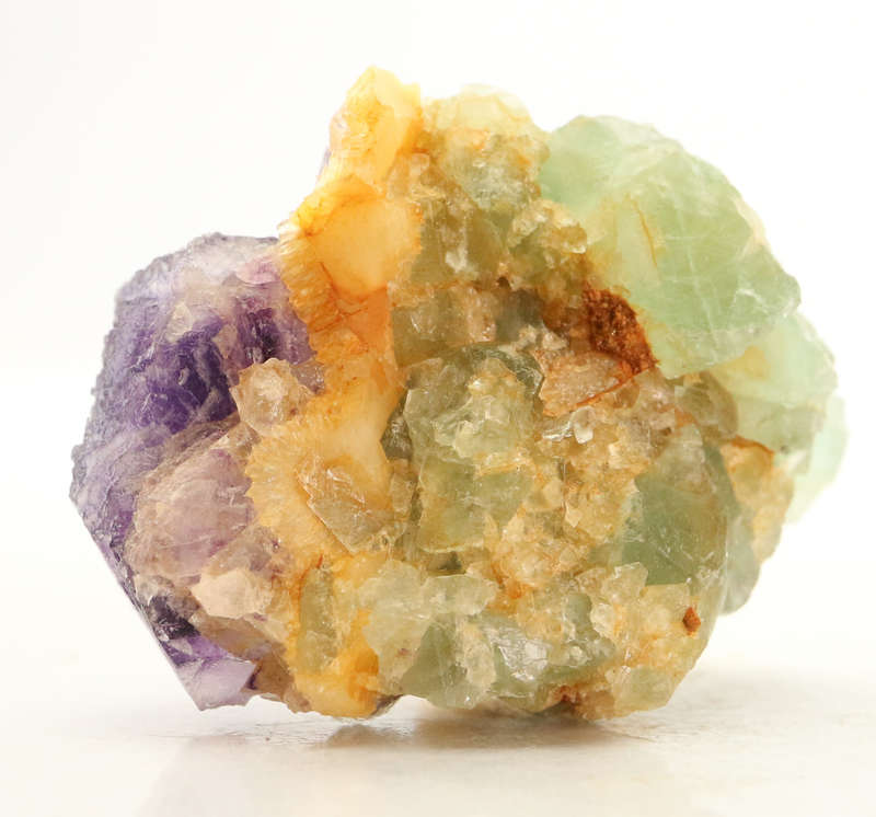 Purple Fluorite on Quartz, Riemvasmaak, Northern Cape, South Africa
