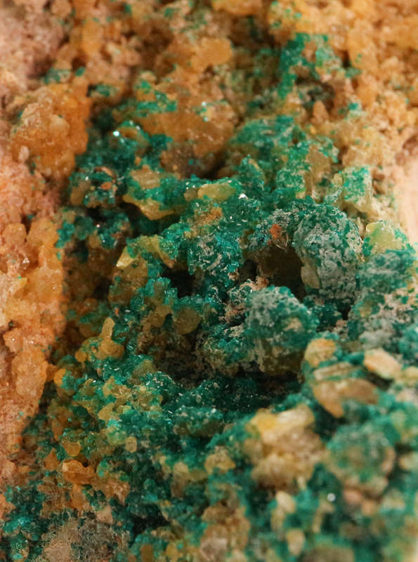 Dioptase on Matrix, Kaokoveld Region, Namibia