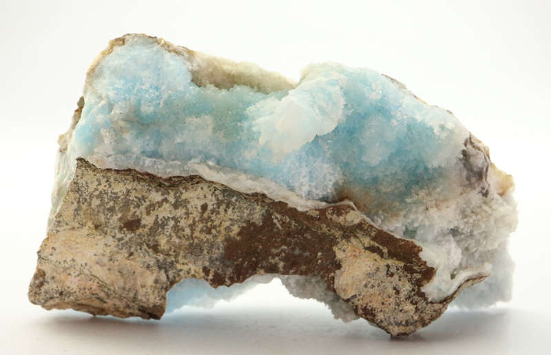 Blue Aragonite on Matrix, Mulungwishi, Katanga, DR Congo