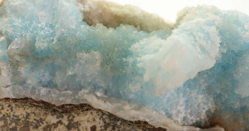 Blue Aragonite on Matrix, Mulungwishi, Katanga, DR Congo
