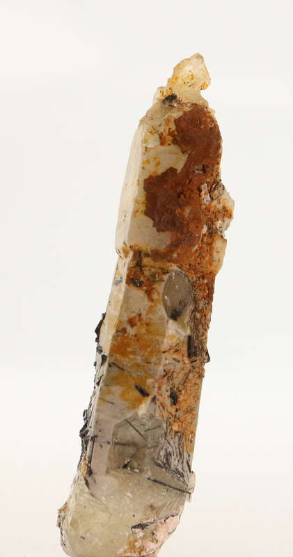 Schorl on Quartz Crystal, Erongo Mnt Region, Namibia