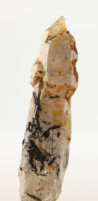 Schorl on Quartz Crystal, Erongo Mnt Region, Namibia
